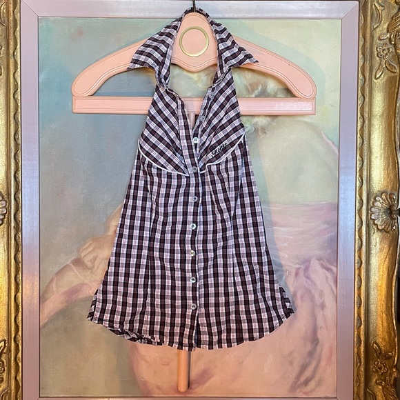 Guess plaid halter top - Picture 2 of 5
